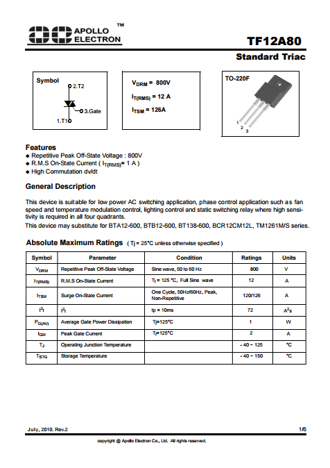 Btb12 600bw схема