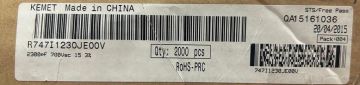 2.3NF 700V-AC Polyester Kondansatör %3 RM:15 (R747I1230JE00V)