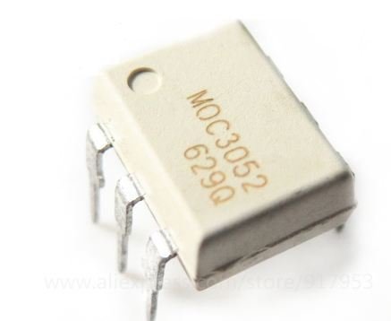 MOC3052 DIP-6 Triac Çıkışlı Optokuplör Entegresi