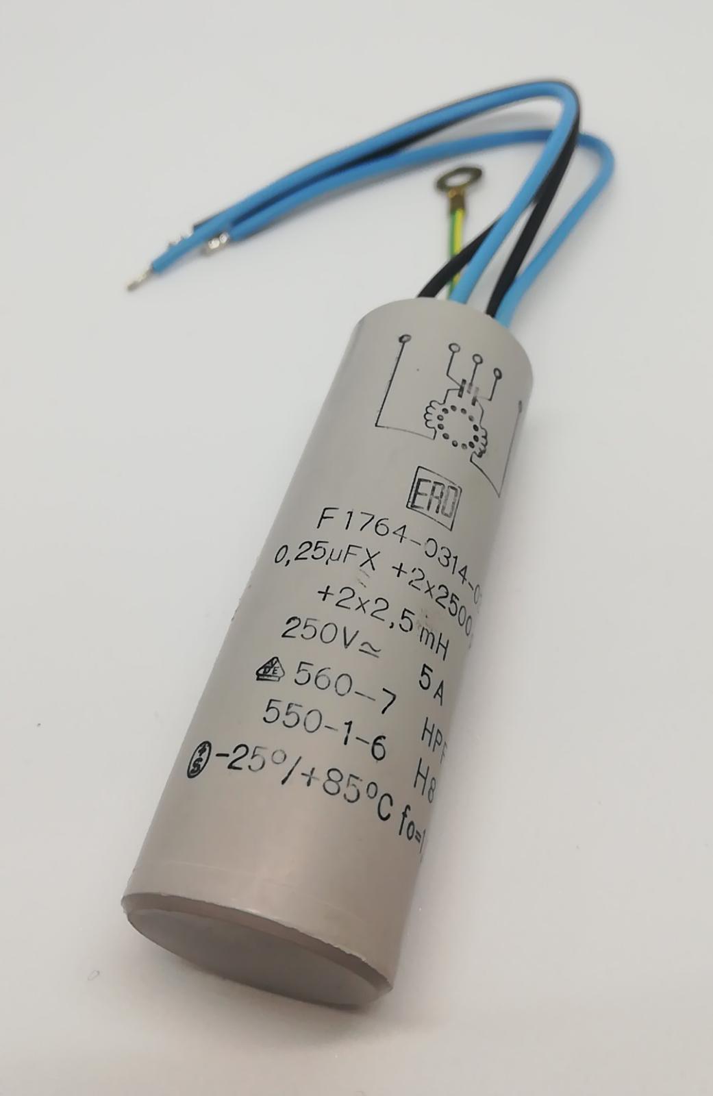 250NF 250V Motor Kondansatör 85C +2X2500PF 2X2  5MH