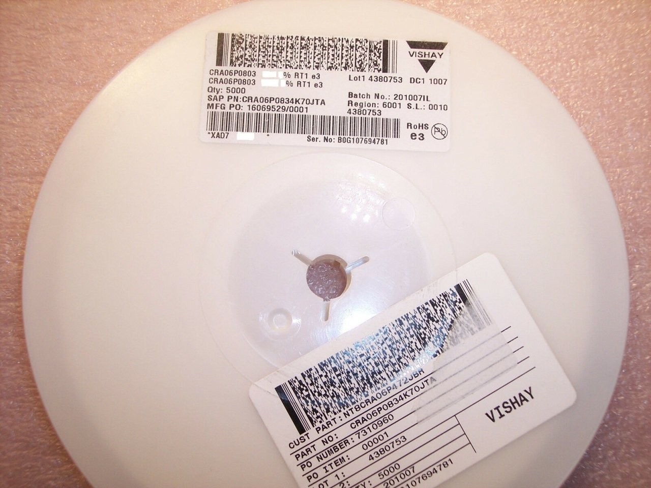 160R 805 SMD Direnç %1 5000 Adet