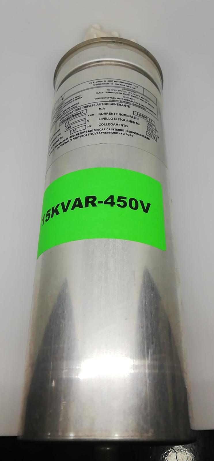 15KVAR 450VAC Motor Kondansatör