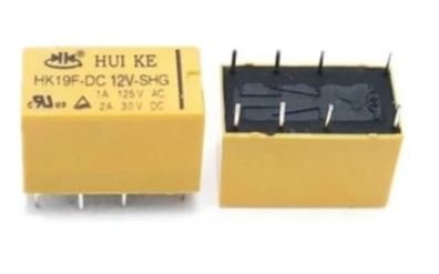 12V TELEKOM ÇİFT KONTAK, HK19F-DC12V-SHG Röle